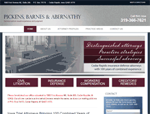 Tablet Screenshot of pbalawfirm.com